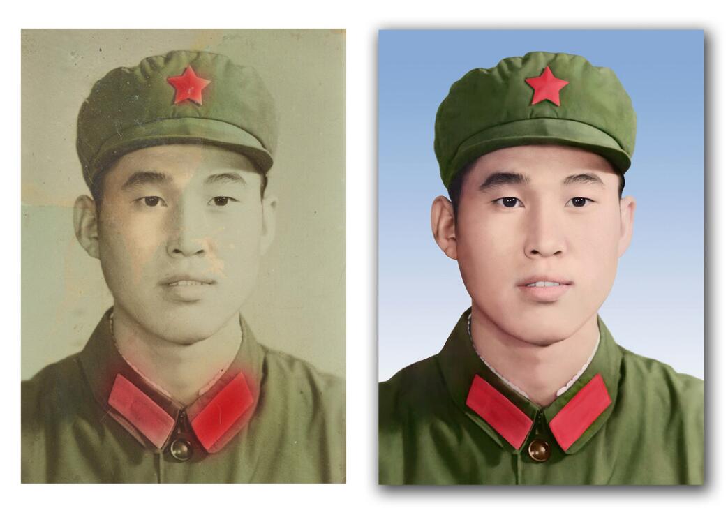牙叉镇破损照片修复-18